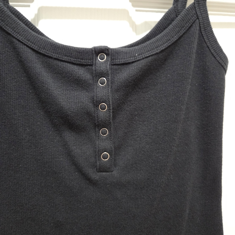 Abercrombie tank button up ribbed Size Small - Picture 2 of 4